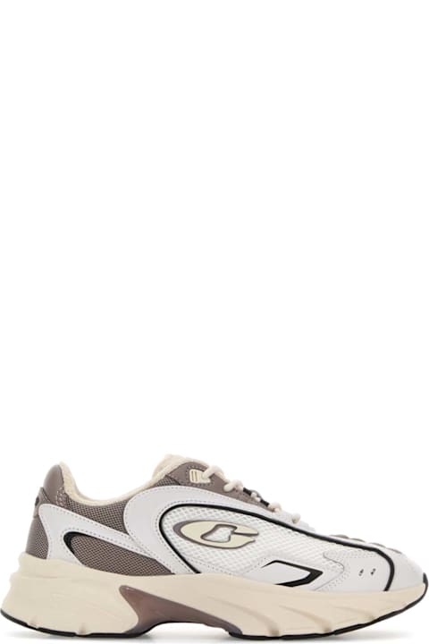 Coach Two-tone Mesh And Leather Sneakers