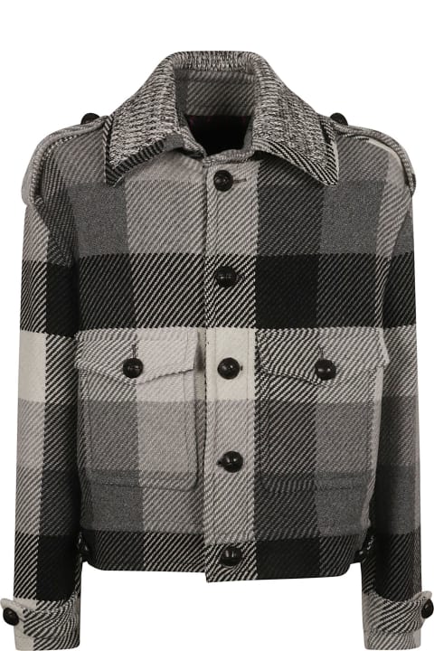 Etro Coats & Jackets for Women Etro Check Pattern Tweed Jacket
