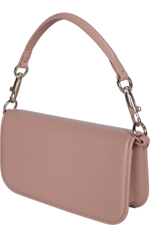 Totes for Women Valentino Powder Pink Leather Locã² Handbag