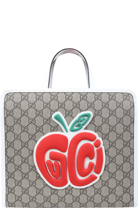 Gucci for Kids Gucci Brown Bag For Girl With Print