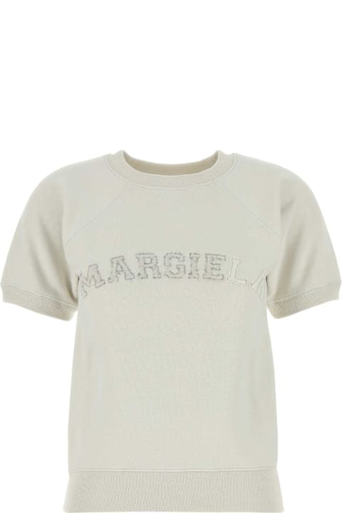 Fashion for Women Maison Margiela Chalk Cotton Sweatshirt