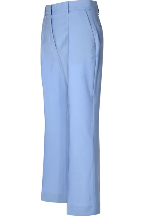 Light Blue Virgin Wool Trousers