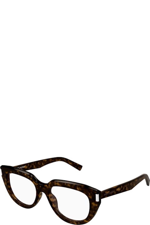 Homeware Saint Laurent Eyewear Saint Laurent Sl 828 Linea Corner Angle 002 Havana Glasses