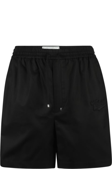 Valentino Sale for Men Valentino Drawstring Waist Plain Shorts