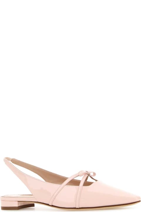Manolo Blahnik for Men Manolo Blahnik Pastel Pink Leather Dariasli Ballerinas