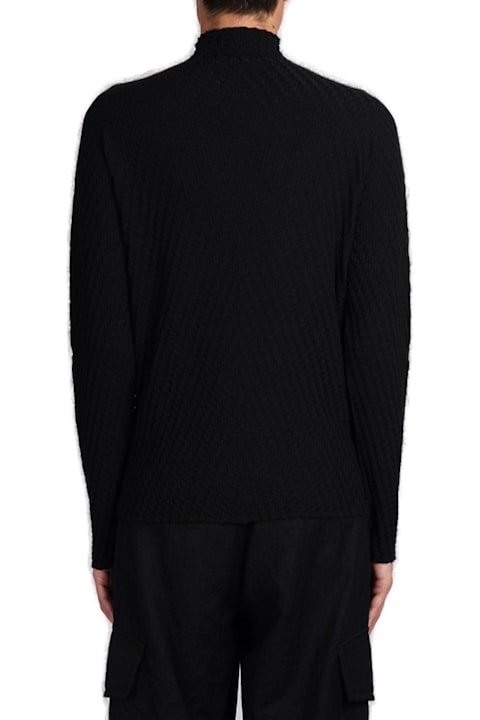 Giorgio Armani for Men Giorgio Armani Jacquard Mock-neck Jumper