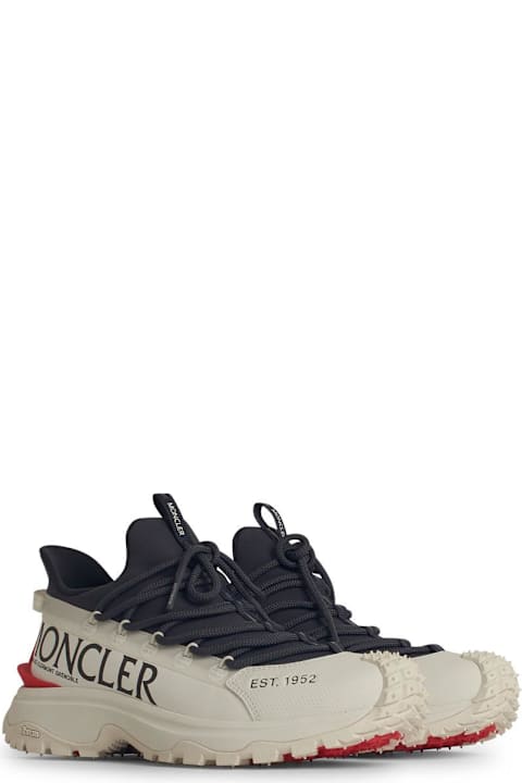 Moncler أحذية سنيكرز لـ القسم الرجالي Moncler 'trailgrip' Navy Polyester Blend Sneakers