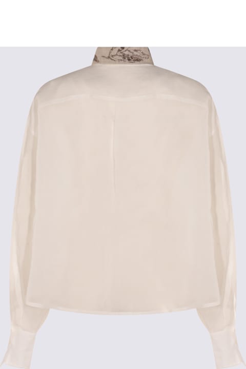 Brunello Cucinelli for Kids Brunello Cucinelli White Cotton Shirt