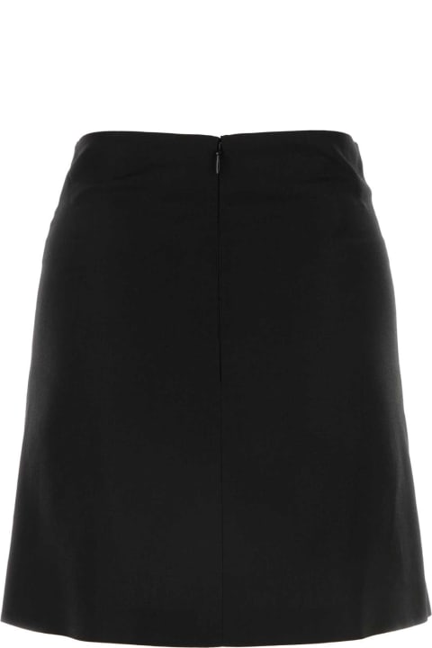 ウィメンズ Philosophy di Lorenzo Serafiniのスカート Philosophy di Lorenzo Serafini Black Viscose Blend Mini Skirt