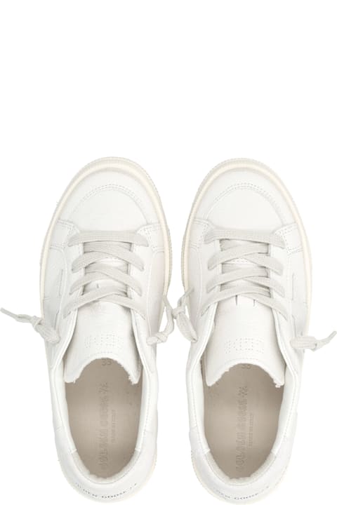 Homeware Golden Goose Golden Goose Kids May White Nappa Leather Sneakers