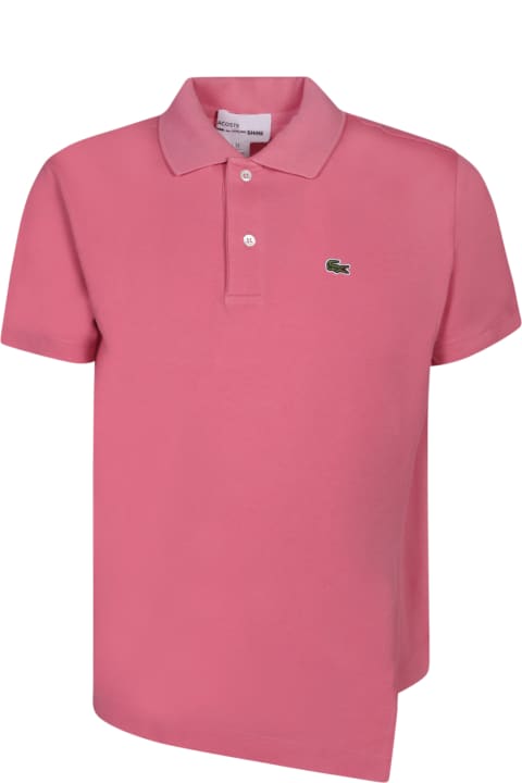 Comme des Garçons Shirt Topwear for Men Comme des Garçons Shirt Boss Asymmetric Pink Polo Shirt