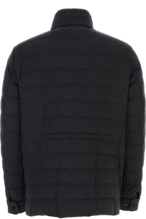 Moncler Coats & Jackets for Men Moncler Black Stretch Nylon Arradon Down Jacket