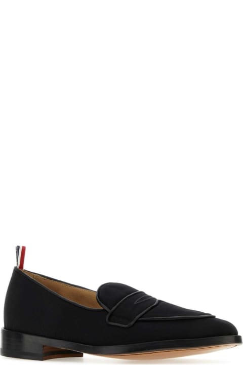 Thom Browne Men Thom Browne Midnight Blue Fabric Loafers