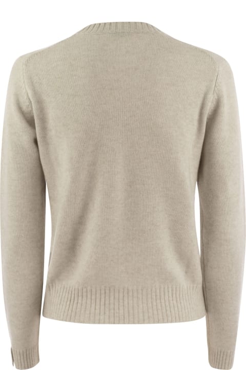 Sweaters for Women Brunello Cucinelli Cashmere Sweater With Shiny Cuff Details