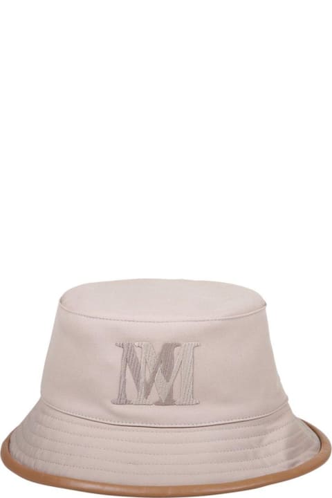 Hats for Women Max Mara Logo Detailed Bucket Hat
