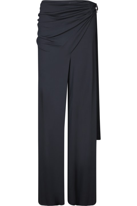 Fashion for Women Paco Rabanne Black Jersey Knotted Trousers - Paco Rabanne