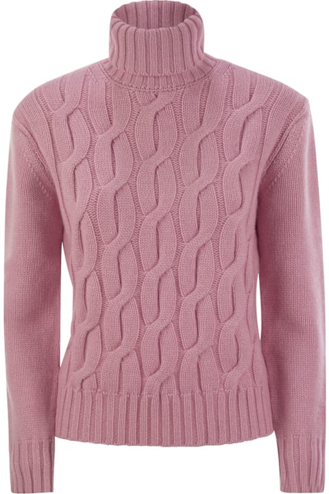 MC2 Saint Barth Clothing for Women MC2 Saint Barth Giverny - Cable-knit Turtleneck Jumper