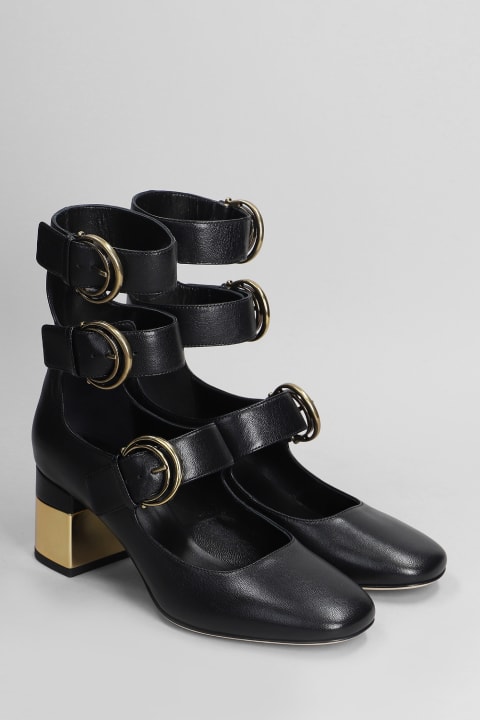Chloé High-Heeled Shoes for Women Chloé Alize Pumps In Black Leather