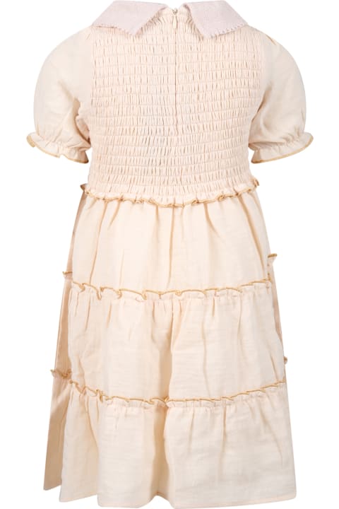 Pink Dress For Girl With Flower