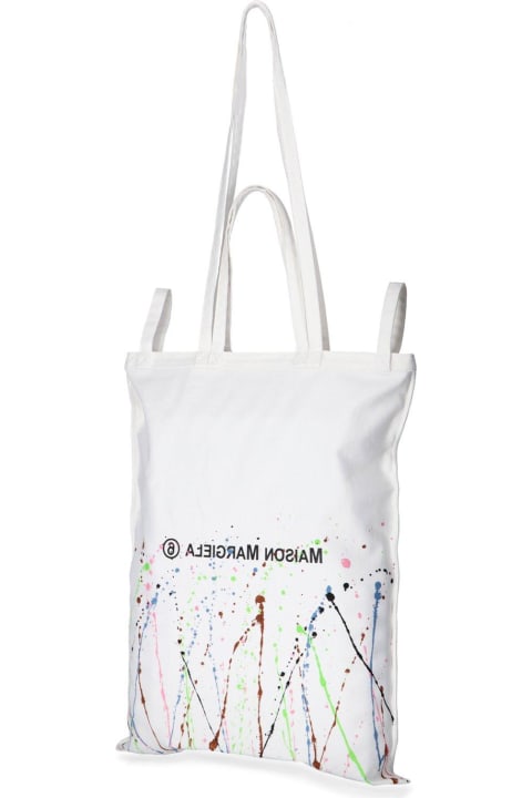 Maison Margiela ペイント スプラッター ディテール トート Maison Margiela Paint Splatter Detail Tote Bag | italist