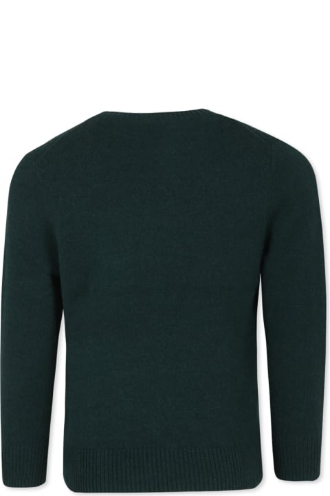 أدوات منزلية Ralph Lauren Maglione Verde Per Bambino Con Cavallino