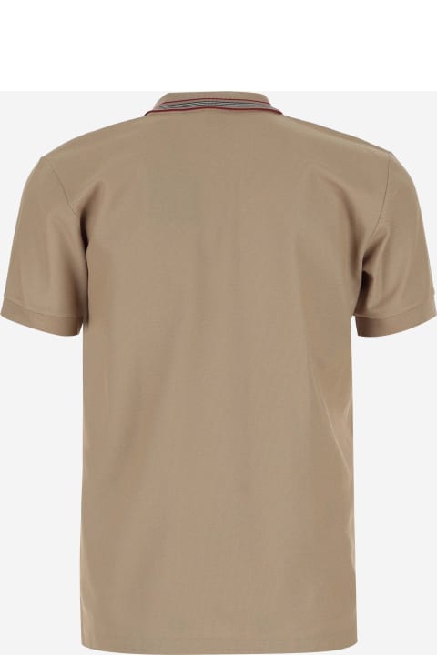 Clothing Sale for Men Burberry Cotton Pique Polo Shirt