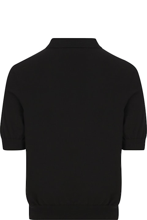 Celine Shirts for Men Celine Triomphe Logo Embroidered Polo Shirt