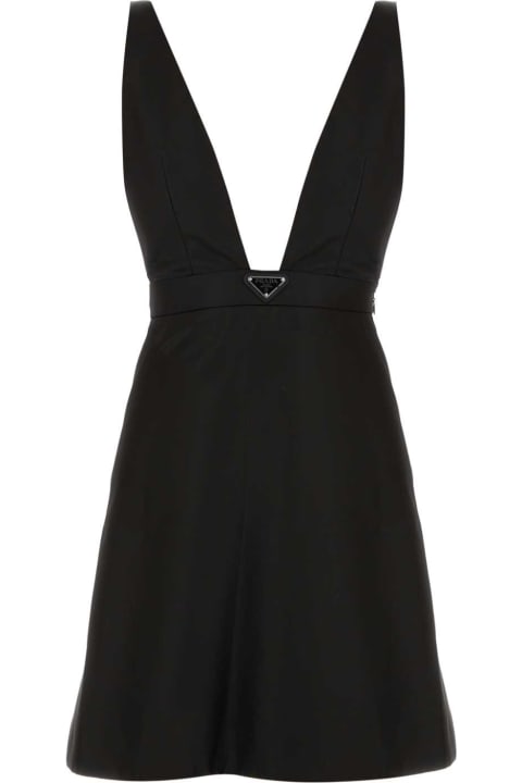Dresses for Women Prada Black Re-nylon Mini Dress