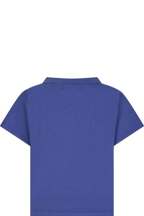 Bobo Choses T-Shirts & Polo Shirts for Boys Bobo Choses Blue T-shirt For Kids With Guitar