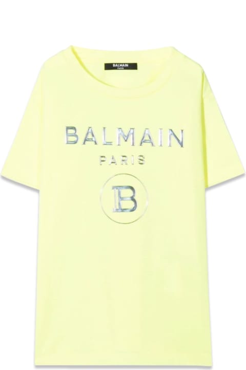 Topwear for Girls Balmain T-hisrt With Logo