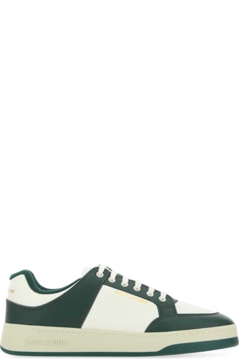Homeware Saint Laurent Two-tone Leather Sl/61 Sneakers
