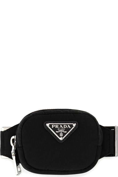 メンズ キーリング Prada Black Nylon Cuff