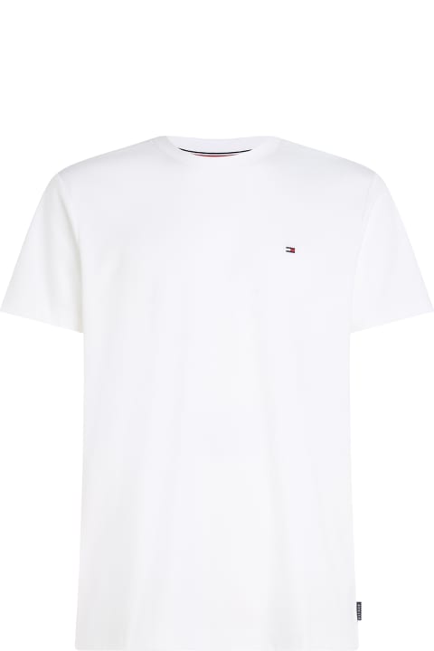 Tommy Hilfiger Topwear for Men Tommy Hilfiger White T-shirt With Mini Logo