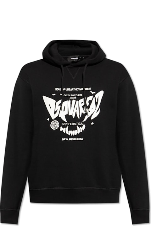 Dsquared2 Fleeces & Tracksuits for Men Dsquared2 Logo-printed Drawstring Hoodie