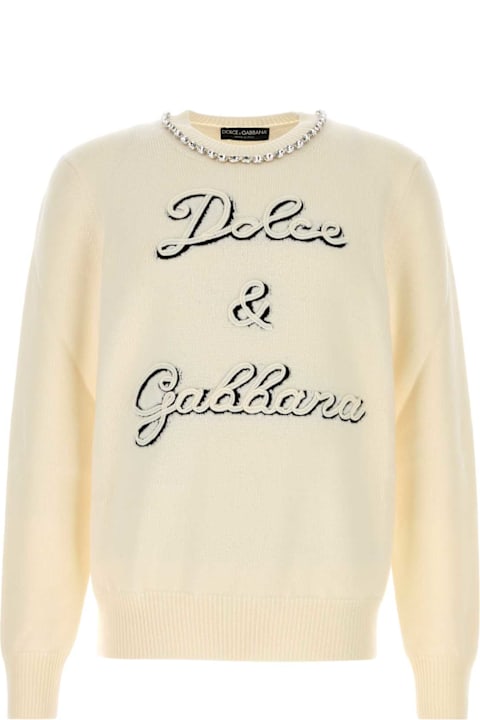 Homeware Dolce & Gabbana Ivory Wool Sweater