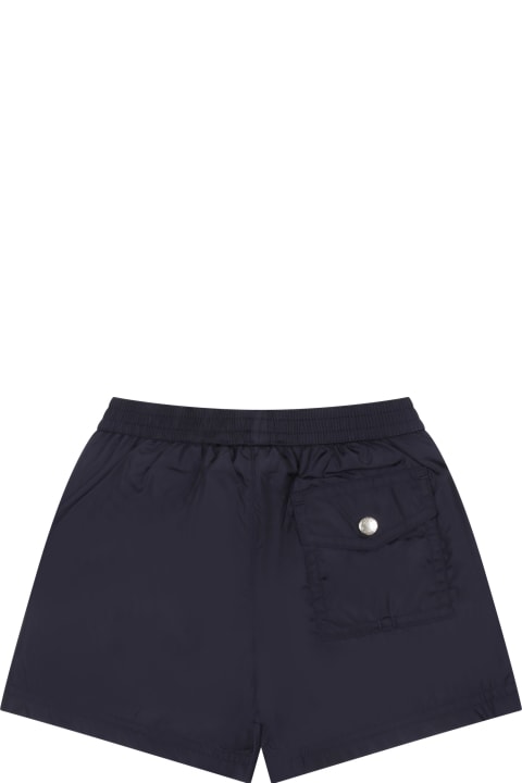 Fashion for Baby Boys Moncler Blue Swim Boxer For Baby Boy