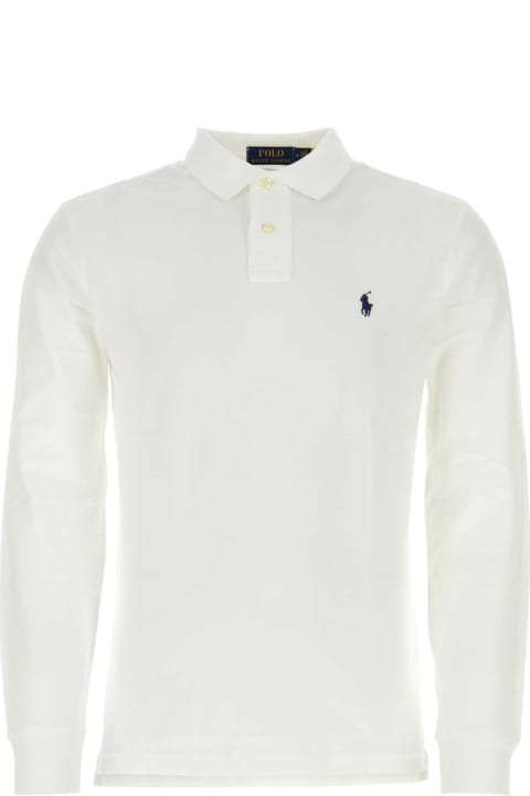 Homeware Polo Ralph Lauren White Piquet Polo Shirt
