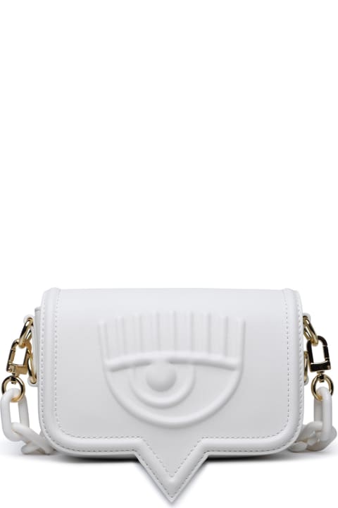 Shoulder Bags for Women Chiara Ferragni Small 'eyelike' White Polyester Bag