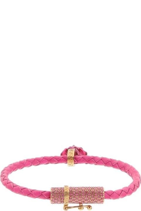 Bracelets for Women Versace Braided Leather Bracelet