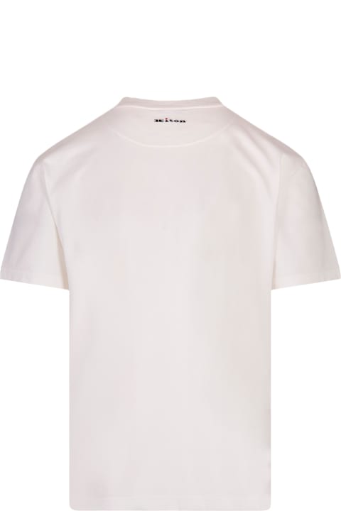 Kiton Topwear for Men Kiton White Classic T-shirt With Back Logo