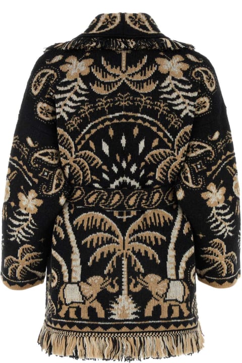 ウィメンズ Alanuiのコート＆ジャケット Alanui Embroidered Wool Blend Lush Nature Foulard Cardigan