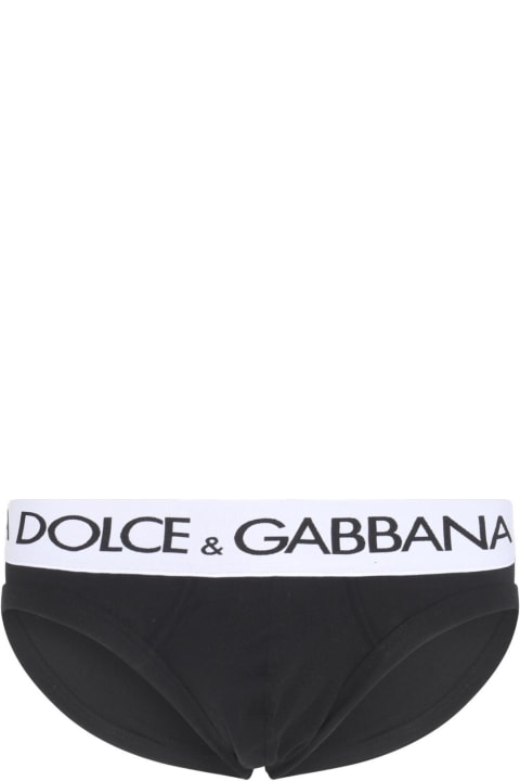 Underwear for Men Dolce & Gabbana Elasticated Logo Waist Briefs