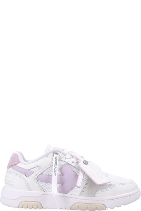 Off-White Slim Out Of Office White Lilac Woman
s Sneakers