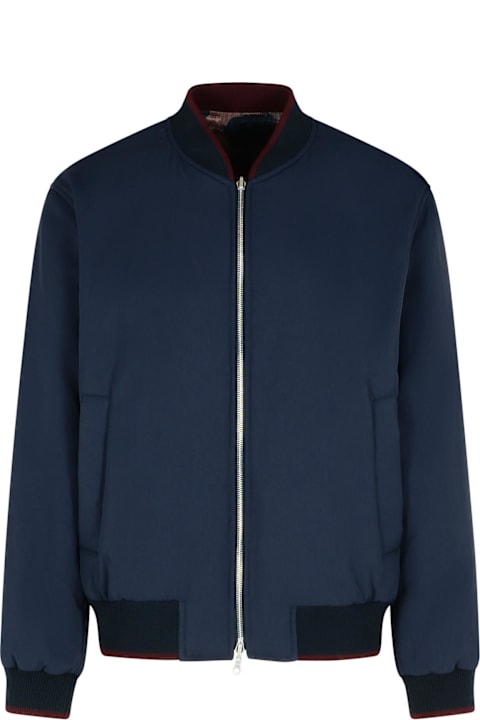 Dries Van Noten معاطف وجواكت لـ القسم الرجالي Dries Van Noten 'volker' Navy Viscose Blend Jacket