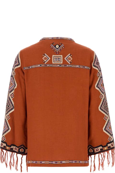 Isabel Marant for Women Isabel Marant Orange Silk Zelda Blouse