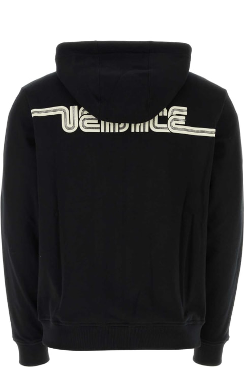 Versace Fleeces & Tracksuits for Men Versace Black Cotton Sweatshirt