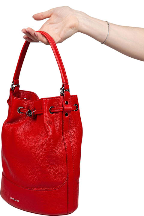 Homeware Zanellato Monda
 Daily Day S Leather Bucket Bag Red Color