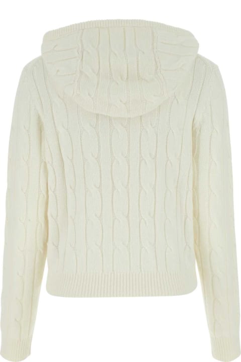 Polo Ralph Lauren Coats & Jackets for Women Polo Ralph Lauren Ivory Wool Blend Cardigan
