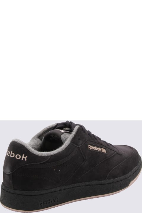 Reebok Sneakers for Men Reebok Dark Brown Leather Snakers