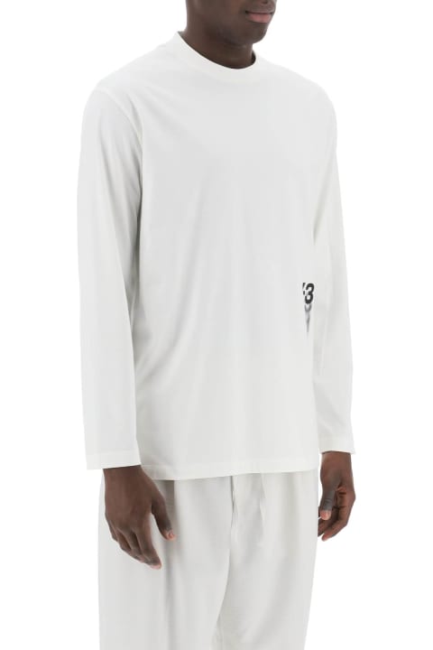 Y-3 Topwear for Men Y-3 Long-sleeved T-shirt With Logo Print